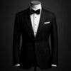 Luxury slim-fit men’s tuxedo in black and white – GoGentleman