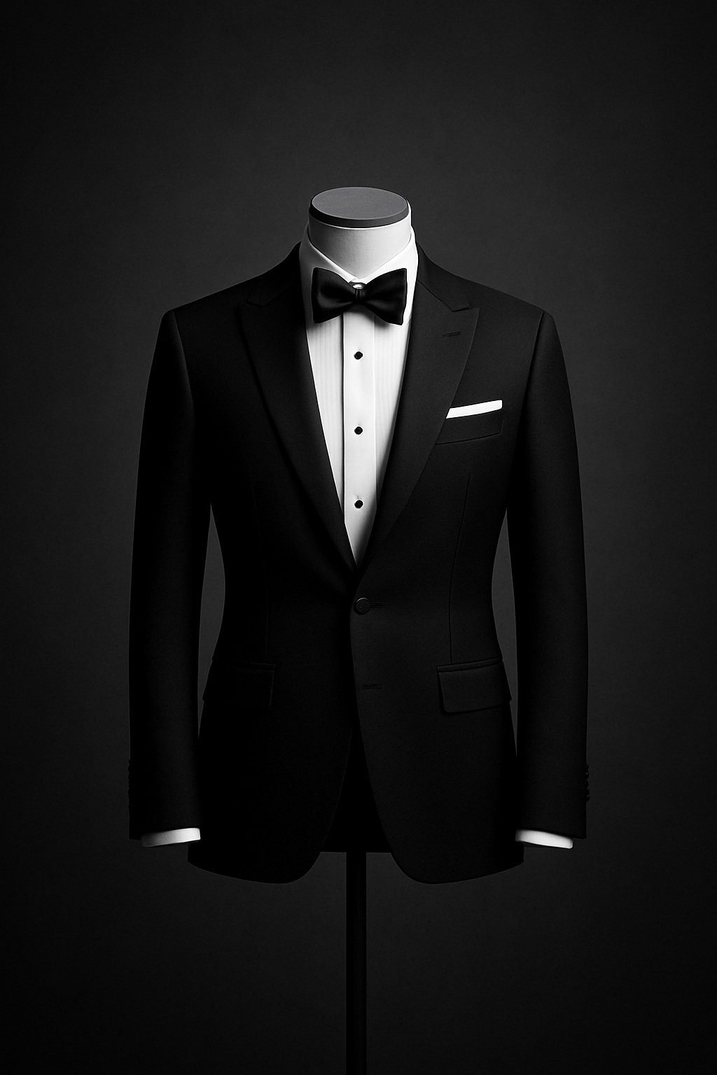 Luxury slim-fit men’s tuxedo in black and white – GoGentleman