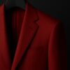 Tailored red suit jacket with lapel detail – GoGentleman