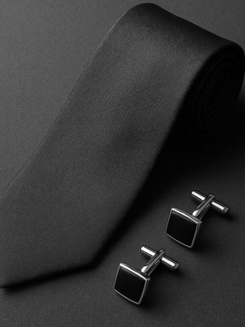 Silk tie and cufflinks luxury set – GoGentleman