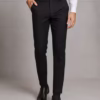 Men Slim Fit Flat-Front Trouser