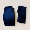 Premium Midnight Navy Blue Jacquard Paisley Tie