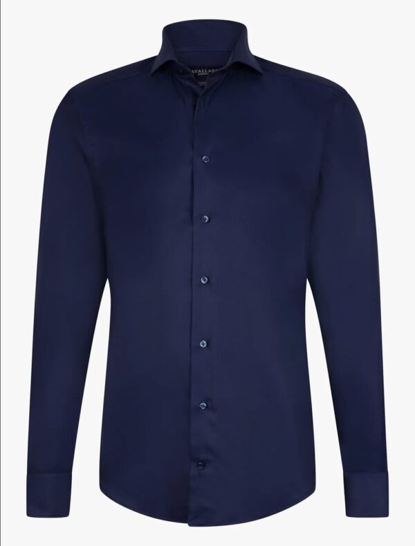 GoGentleman Signature Navy Blue Formal Shirt